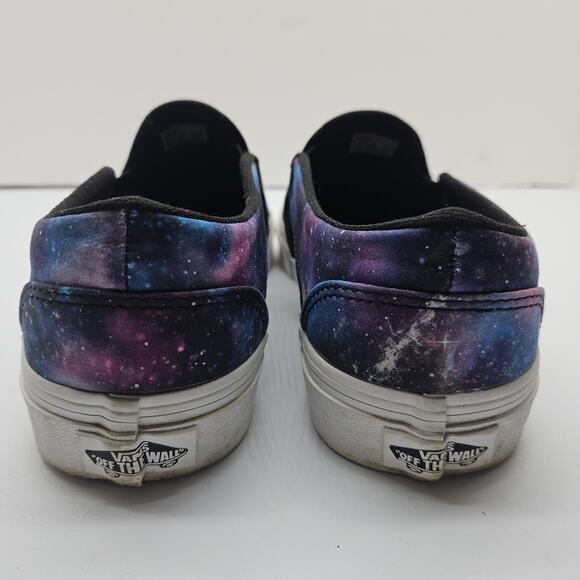 VANS Classic Slip On Galaxy Canvas Low Top Skate Shoes Womens Size 7.5 - Picture 4 of 7